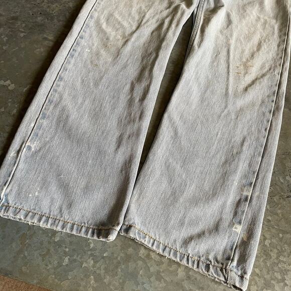 Vintage Levi's 505 Regular Fit Embroidered Denim Jeans 31x32 (31x31) Light Wash - Picture 13 of 16